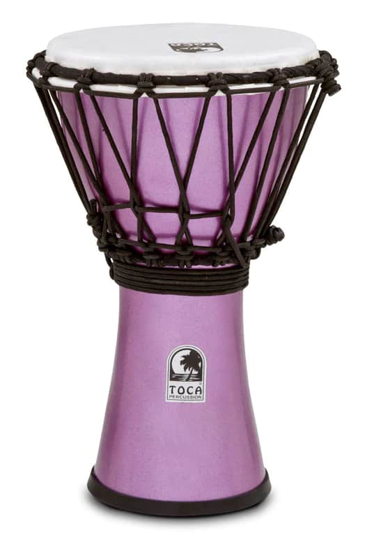 Toca Freestyle Colorsound 7" Djembe Metallic Violet image 1