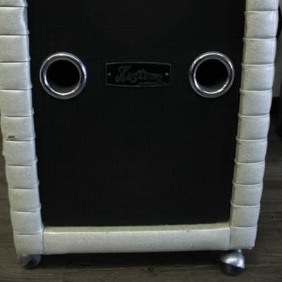 1970 Kustom K100-2 Head And Cab White Sparkle image 8