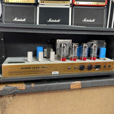 Marshall 1959SLP MK II Reissue - 5881 2-Channel 100-Watt Guitar Amp Head 1993 - Black image 11