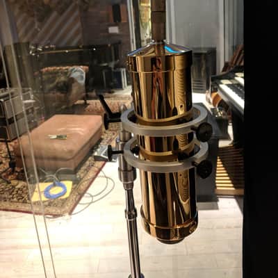 2 x Custom Vintage RFT Church 7151 Tube Microphones with M7 Neumann Capsules andShockmount and PSU image 3