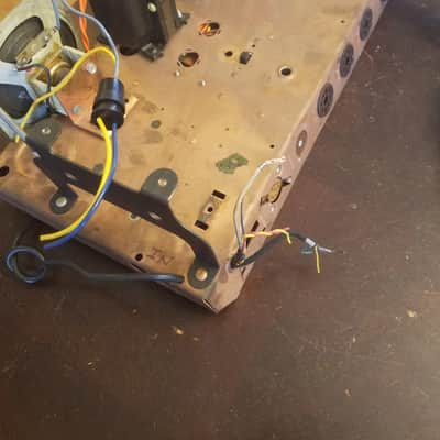 Webcor Small Mono Tube Amp Project 6V6 6E5 12AX7 AlNiCo 4" Speaker Bumblebee Sprague 1955 Copper image 6