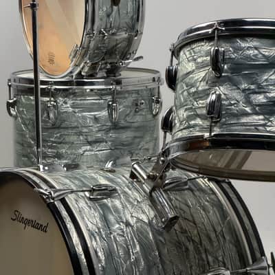 Slingerland 20/12/14/5x14" Radio King Early 60's 5n Modern Jazz Outfit - Sky Blue Pearl image 1