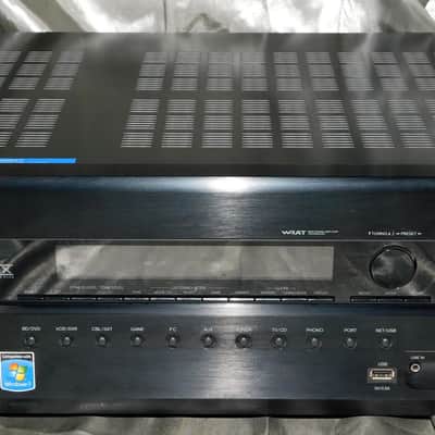 Onkyo TX-NR708 surround receiver with phono input and remote image 1