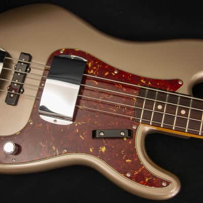 Fender Custom Shop 59 P Bass Special - New Old Stock - Shoreline Gold - 9.6 lbs - Serial # R148614 image 15