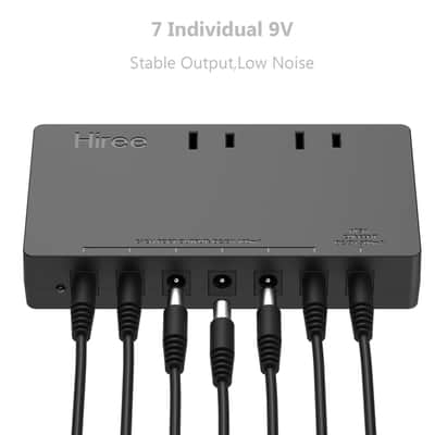 Hiree Guitar Pedal Power Supply 7 DC Output for 9V Effect Pedal Board with 2 AC Outlets for Charging Speaker, Musical Instruments image 3
