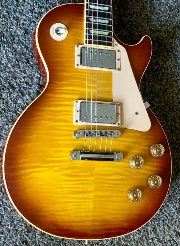 2008 Gibson Les Paul Traditional plus Burst flame top electric guitar made in usa ohsc image 1