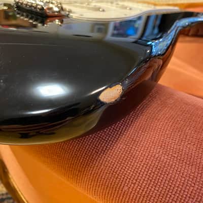 Fender Standard Stratocaster Left-Handed with Maple Fretboard 2007 Black image 7