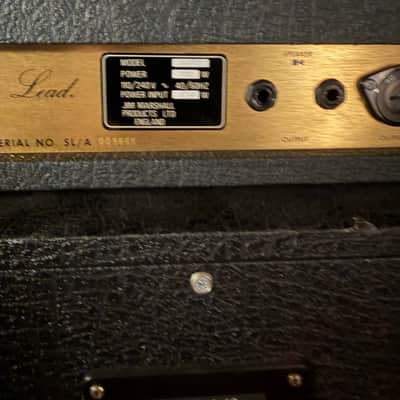 Marshall JMP 2203 Mk2 Master Model Lead 100-Watt Head 1978 - Black image 9