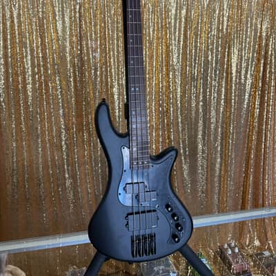 Schecter Stiletto Stealth-4 Active 4-String Bass 2010s - Satin Black image 2
