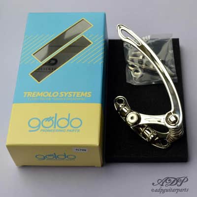 Nickel Les trem, TLT2N, Flat Arm Tremolo by Goldo image 3