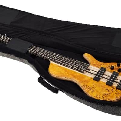 Cort A5PLUSSCAOP Artisan Series Ash Body Poplar Burl Top 5-String Electric Bass Guitar w/Premium Soft Case image 7