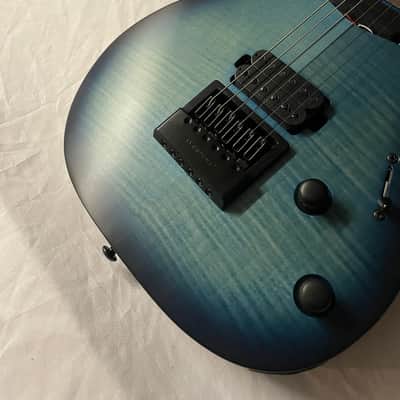 Solar Guitars Washburn SB1.6FOB Electric Guitar Evertune 2020 - Flamed Ocean Burst image 3