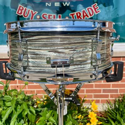 1960s Ludwig 5x14 Pioneer Snare Drum Oyster Blue Pearl image 8