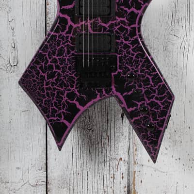 BC Rich Warlock Legacy with Floyd Rose Electric Guitar Purple Crackle image 1