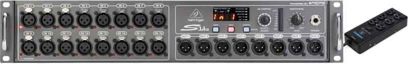 Behringer S16 16-input / 8-output Digital Stage Box Bundle with Furman SS-6B 6-outlet Surge Suppressor Strip image 1