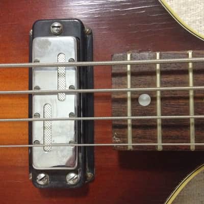 Klira 356 Twen Star Violin Bass 1960's Tobacco Burst image 7