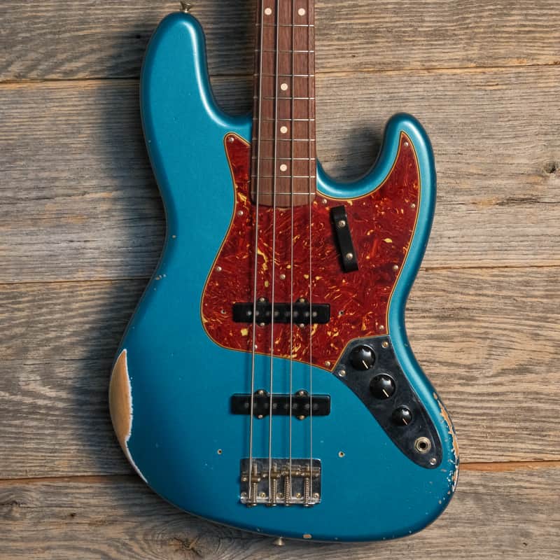 Used Fender 2023 Custom Shop 1964 Jazz Bass Relic - Ocean Turquoise w/OHSC image 1
