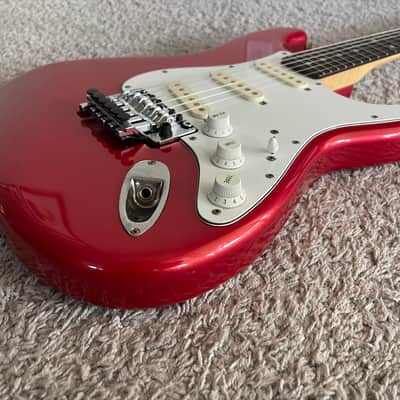 Fender Contemporary Stratocaster 1988 Vintage MIJ Japan Red Floyd Rose Guitar image 3