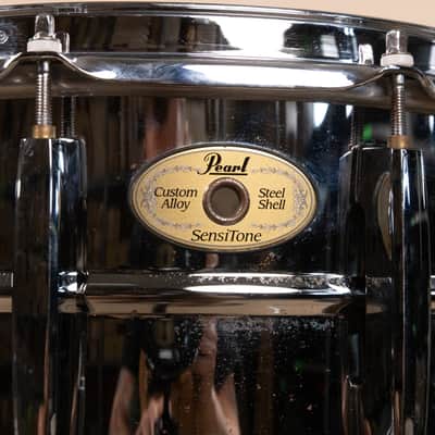 2010s Pearl 6.5x14 Steel Sensitone Snare Drum image 11