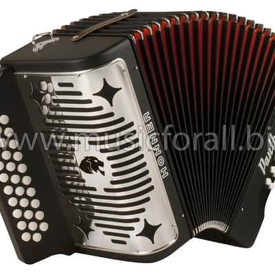Hohner Panther GCF Diatonic Button Accordion SOL Acordeon +Straps_DVD_T-Shirt | NEW | +BackPad | Authorized Dealer image 4