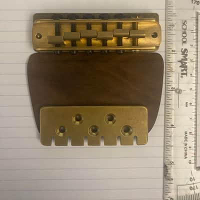 Jerry Garcia Alligator Strat Brass Tailpiece & Wood Block image 2