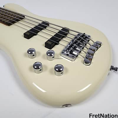 Warwick GPS Streamer LX 5-String Bass Creme White Lefty Left-Handed Gig-Bag 9.72 Pounds #9373-21 image 6