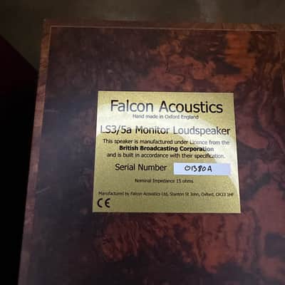 Falcon Acoustics LS5/3 Monitor Loudspeaker Gold Badge 15 Ohm Burr Walnut image 6