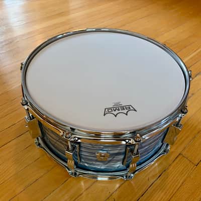 Ludwig Keystone Hybrid 6.5" x 14" Snare (LKS764XX52) - Sky Blue Oyster image 2