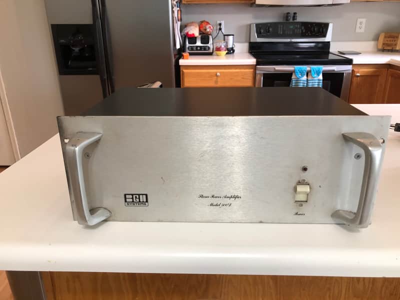 BGW 500D 1970's Stainless Stereo Power Amplifier Model 500D. Has been checked and tested by a tech. image 1