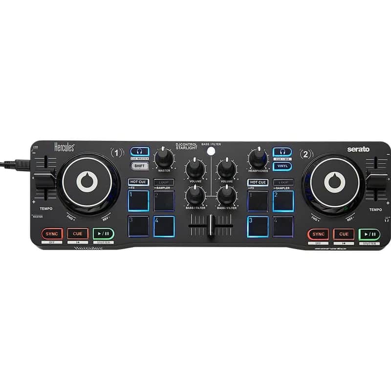 Hercules DJ DJControl Starlight | Pocket USB DJ Controller with Serato image 1
