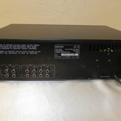 Denon DE-70 Dual 12 Band Stereo Graphic Equalizer MIJ 1980's Black image 5