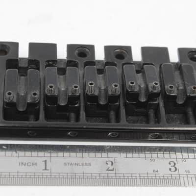 OEM Ibanez B105 5-String Bass Bridge - Cosmo Black, Dual-Load (Soundgear SR305 / BTB / Ergodyne) image 8