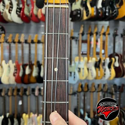 Fender   Custom Shop Pino Palladino Precision Bass Fiesta Red Over Desert Sand Relic 2022 image 4