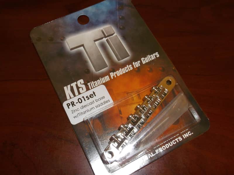KTS Vintage ABR-1 Style Bridge With PR-01 Titanium Saddles, PR-01 SET image 1
