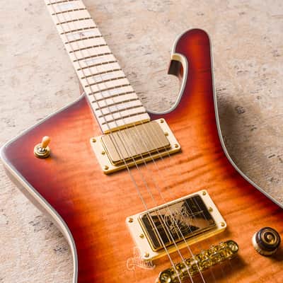 Ibanez Iceman IC420MFM - Caramel Burst #4L251000264 image 6