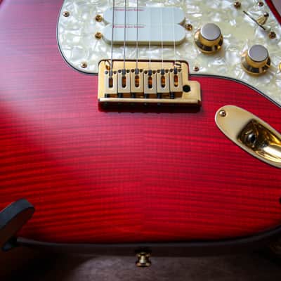 FENDER USA Custom Shop Stratocaster Plus Ultra Set-Neck *John Page "Cherry Red + Ebony" (1992)(Reserved) image 5