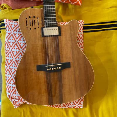 Godin A6 Ultra Koa HG Limited Edition Semi-Hollow 2010s - High-Gloss Natural image 4