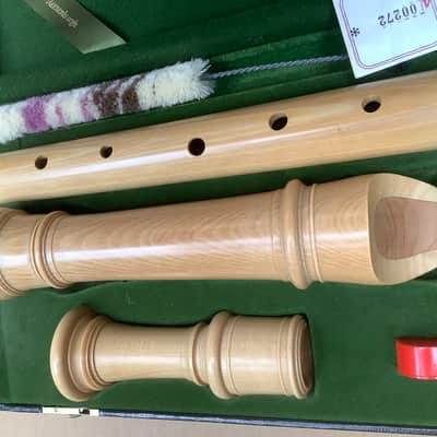 Moeck Tenor maple recorder flute including original case image 2