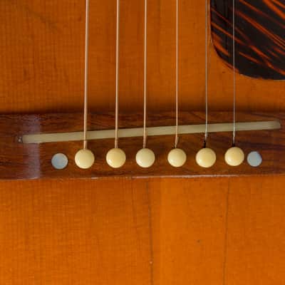 Gibson J-35 Flat Top Acoustic Guitar (1937), black tolex hard shell case. image 12