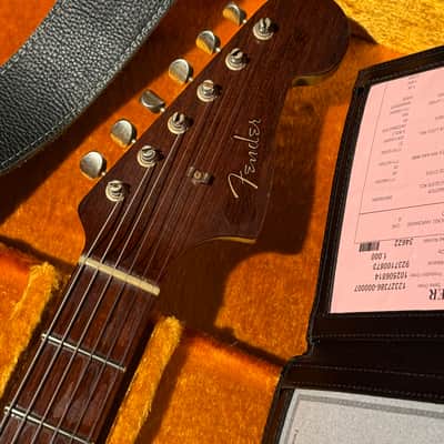 2021 Fender Custom Shop 1962 Jazzmaster Journeyman Relic CME - Solid Rosewood Neck - Lake Placid Blue image 3