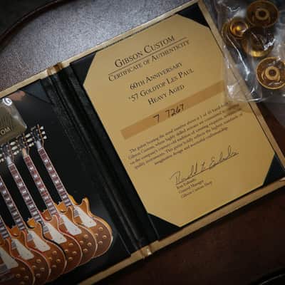 Gibson Les Paul 57' Custom Shop 60th Anniversary Heavy Aged Limited Edition Goldtop image 19