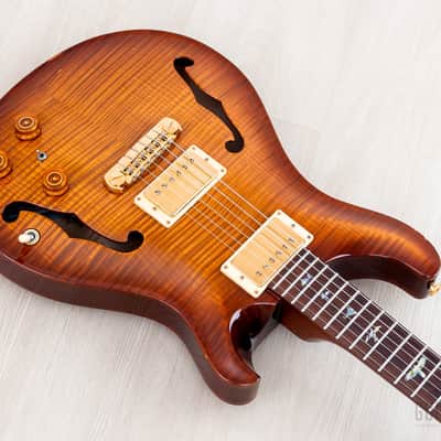 2004 Paul Reed Smith Hollowbody II Piezo Artist Package Violin Amber Burst w/ Case, Tags image 9