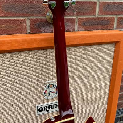 Vintage Hohner Professional L59 Les Paul Custom Sunburst Left Handed Guitar image 11