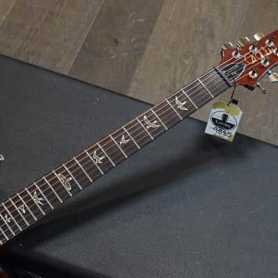 2011 PRS Custom 24 Quilt 10 Top Electric Guitar Dark Cherry Burst + OHSC image 7