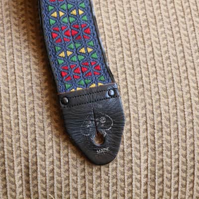 60's/70's Blue kaleidoscope Ace Woven Strap image 2