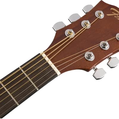 Fender FA-125CE Dreadnought Cutaway Acoustic-Electric Guitar - Natural w/ Hard Case image 5