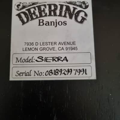 Deering Sierra 5-String Banjo Mahogany 1999 - Mahogany image 8
