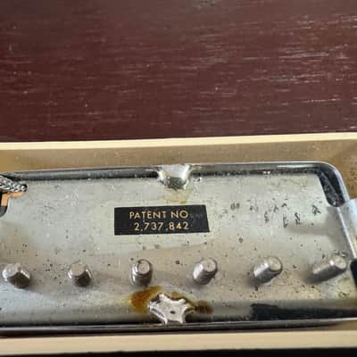 Gibson Vintage Les Paul Deluxe Mini Humbucker Patent Number Sticker Pickup Set 1969-1974 image 8