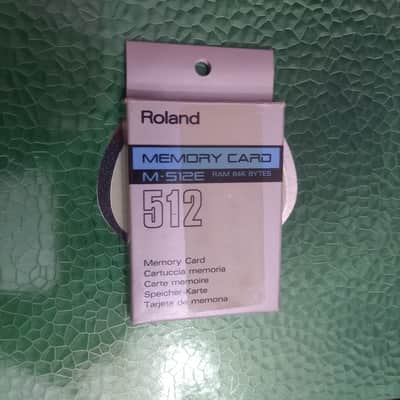 ROLAND M-512E MEMORY CARD RAM 64K BYTES For D50 VG JD JV U BOX MANUAL WORK GREAT image 2
