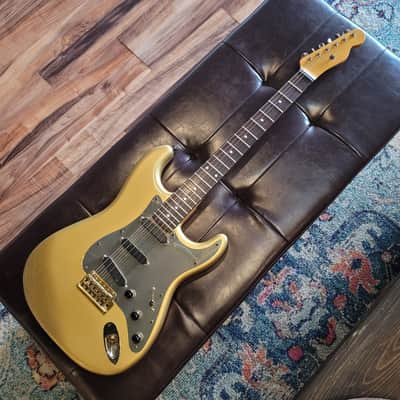 1986 Chandler San Fransisco S-Body T-Neck Super Strat Partscaster - Shoreline Gold - w/Case image 2